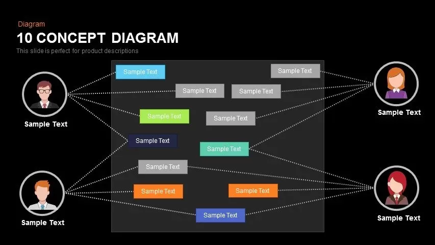 Use Case Diagram Powerpoint and Keynote template
