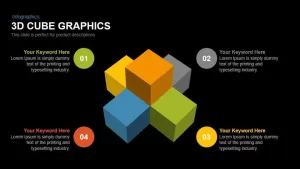 3d Cube Graphics Powerpoint and Keynote Template