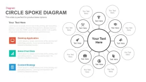 Circle Spoke Diagram Template for PowerPoint and Keynote