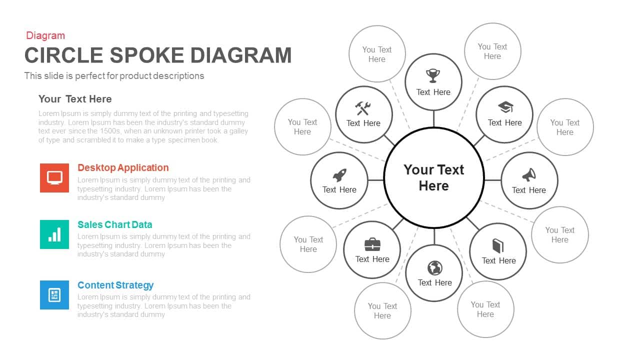 circle spoke diagram PowerPoint template and keynote