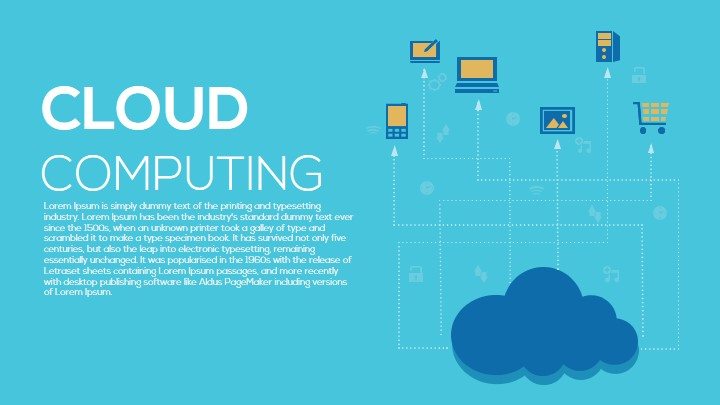 Metaphor Cloud Computing Powerpoint Template And Keynote Slide