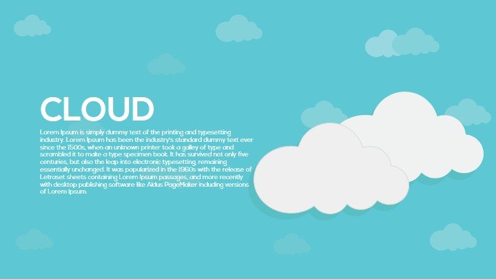 Cloud Powerpoint Template from slidebazaar.com