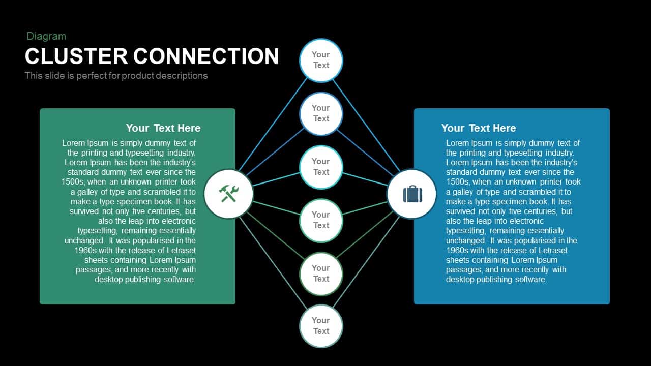 Cluster Connection Powerpoint and Keynote template