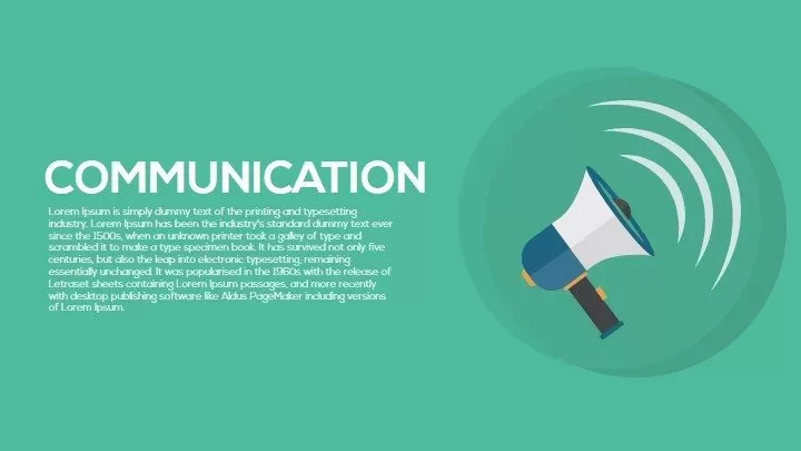 Communication PowerPoint Template and Keynote