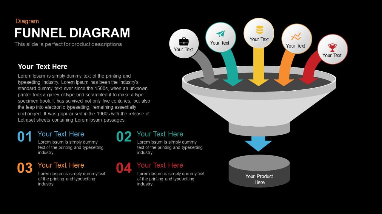 Funnel Diagram Powerpoint Template And Keynote Slide 4323