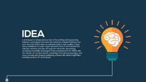 Metaphor Light Bulb Idea PowerPoint Template &#038; Keynote Slide