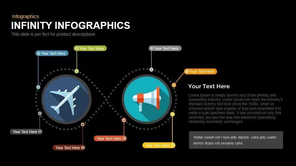 Infinity Infographics Powerpoint and Keynote template