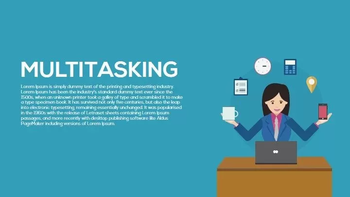 Multitasking PowerPoint Template and Keynote