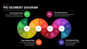 Pie Segment Diagram Powerpoint and Keynote template