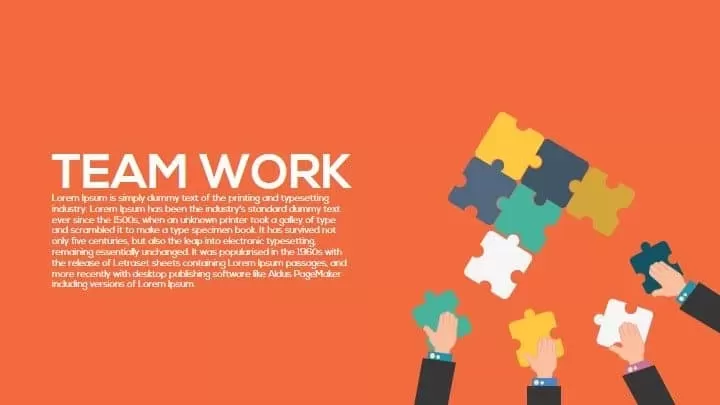 teamwork PowerPoint template and keynote