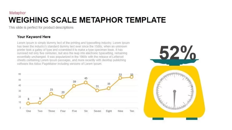 Weighing Scale Metaphor Powerpoint and Keynote Template