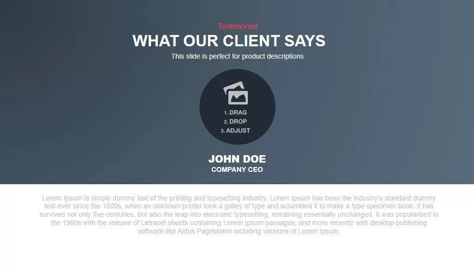 What Our Client Says PowerPoint and Keynote Template
