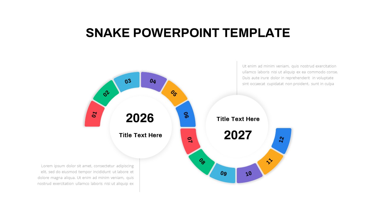 snake chart template