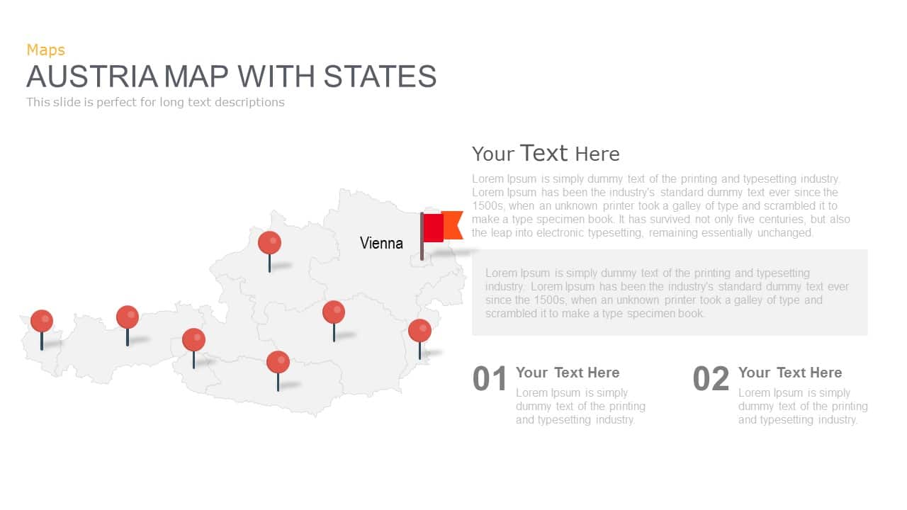 Austria Map Powerpoint and Keynote