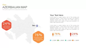 Azerbaijan Map Powerpoint and Keynote