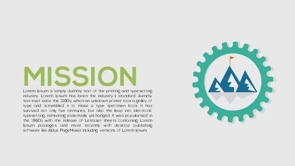 Mission PowerPoint template and Keynote