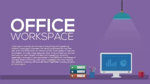 Office Workspace Metaphor PowerPoint Template and Keynote