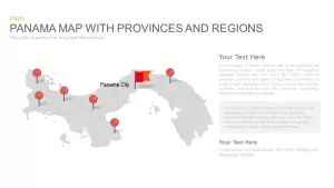 Panama Map With Provinces and Regions