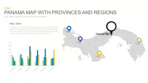 Panama Map With Provinces and Regions