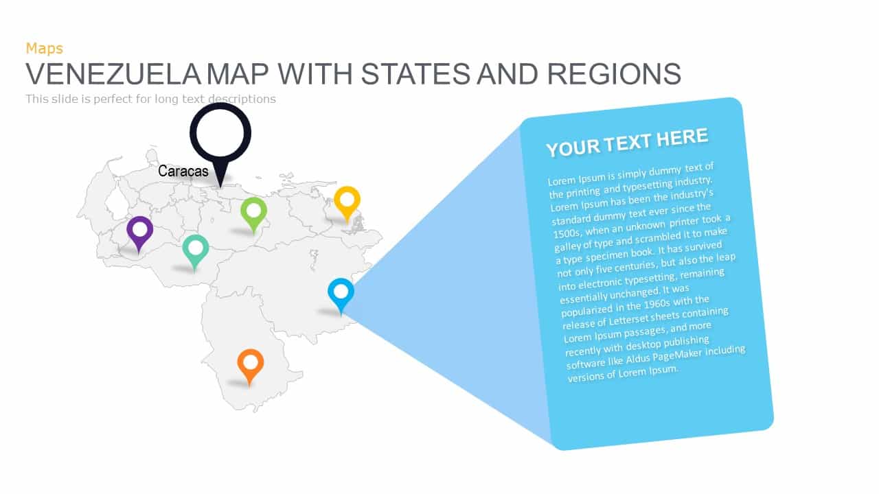 Venezuela Map Powerpoint and Keynote template