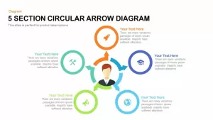 5 Section Circular Arrow Diagram