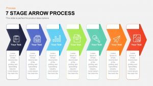 7 Stage Process Arrow PowerPoint Template and Keynote Slide