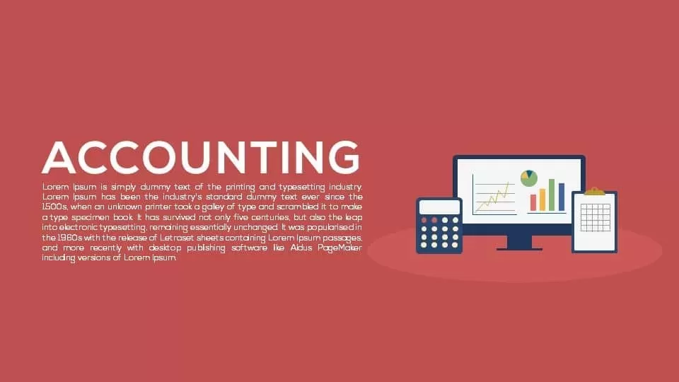 accounting PowerPoint template and keynote