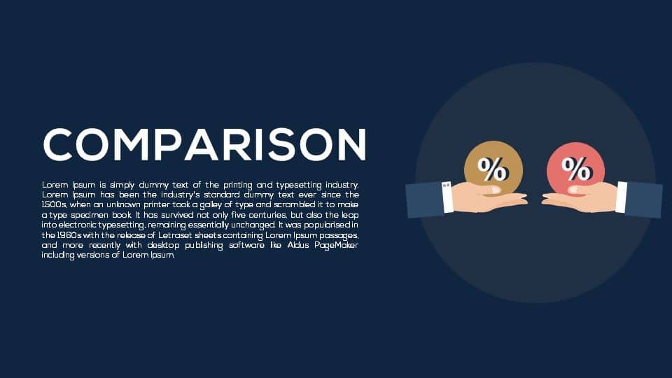 Comparison Metaphor Powerpoint and Keynote template