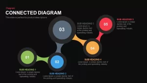 Connected Diagram Powerpoint and Keynote template