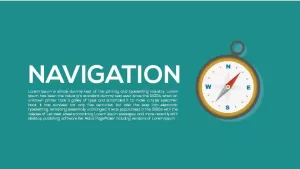 Navigation Metaphor Powerpoint and Keynote template