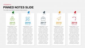 Pinned Notes PowerPoint Template and Keynote Slide