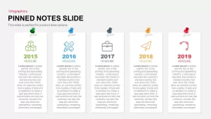 Pinned Notes PowerPoint Template and Keynote Slide