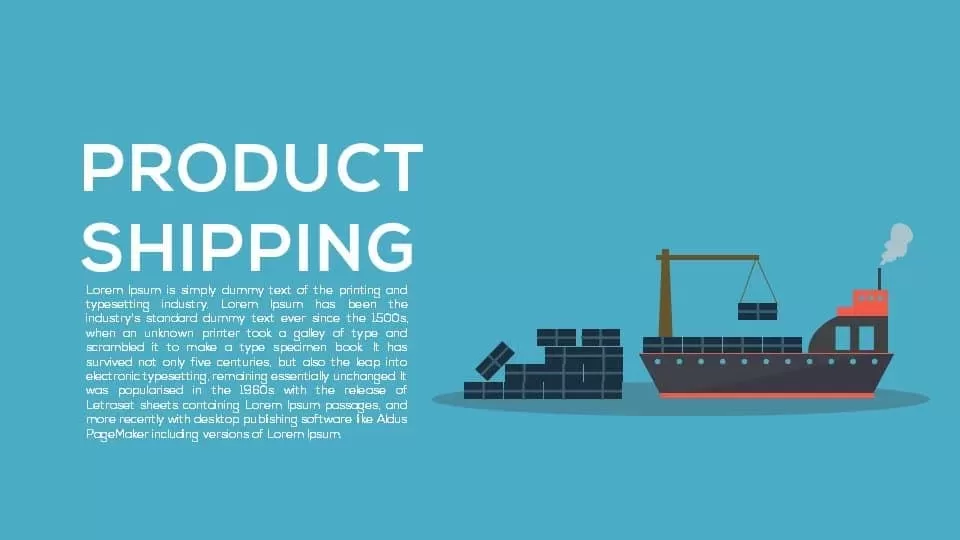 Product Shipping PowerPoint Template