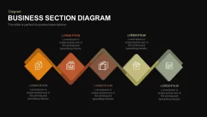 Business Section Diagram Powerpoint and Keynote template