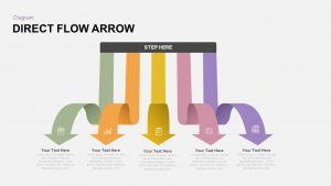 Direct Flow Arrow PowerPoint Template and Keynote Slide