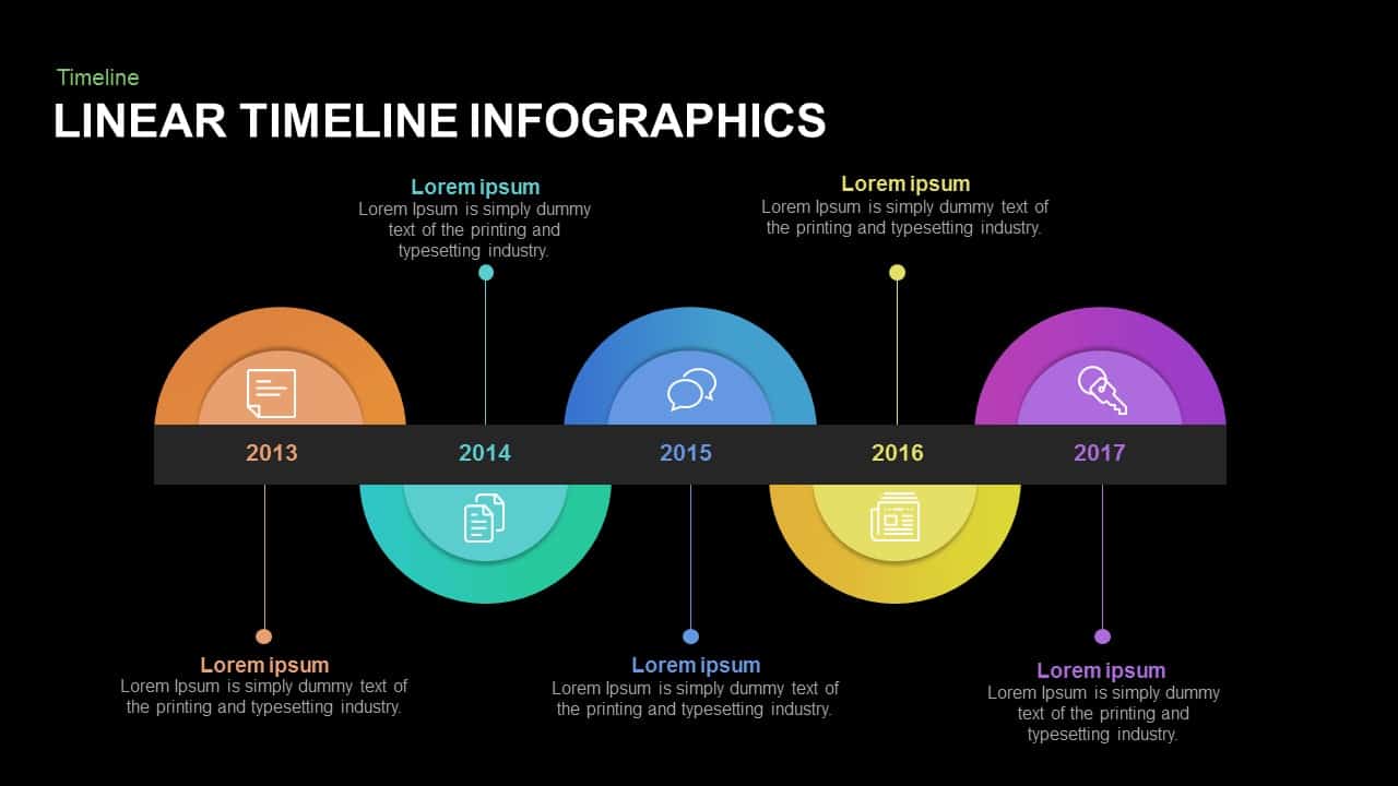Linear Timeline Template for PowerPoint and Keynote Slidebazaar com
