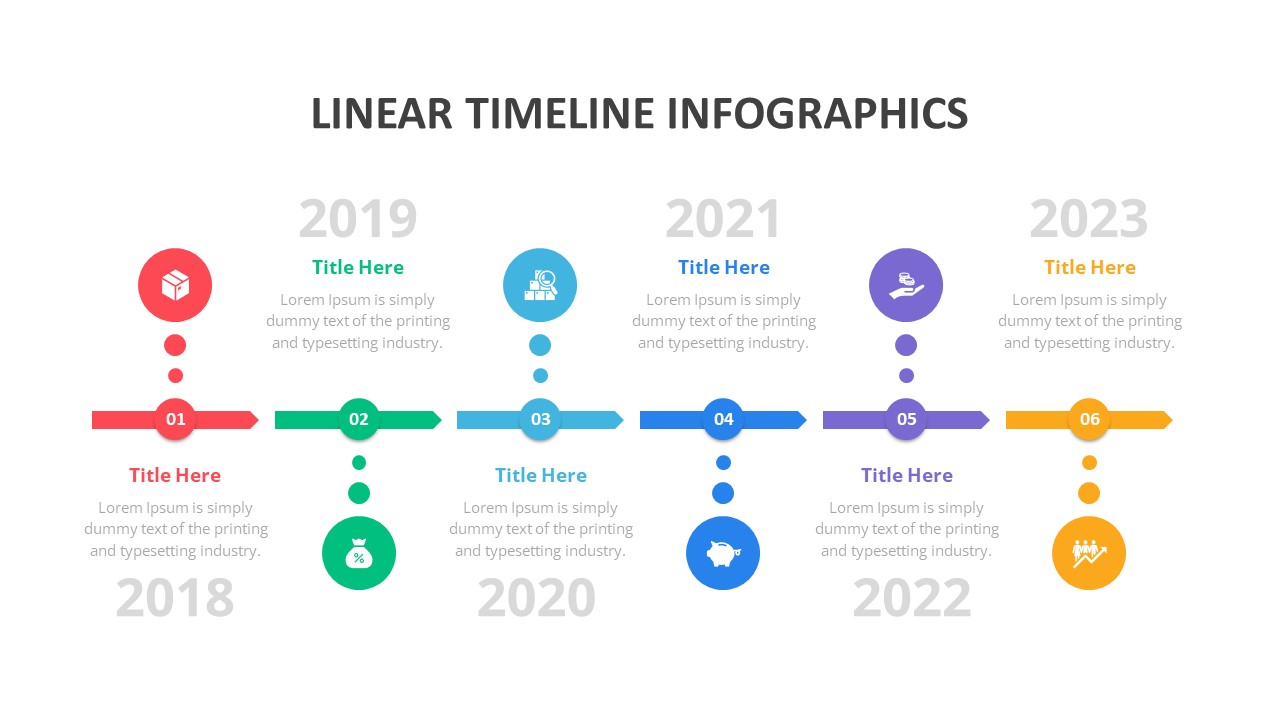 Linear Timeline Template for PowerPoint and Keynote Slidebazaar com