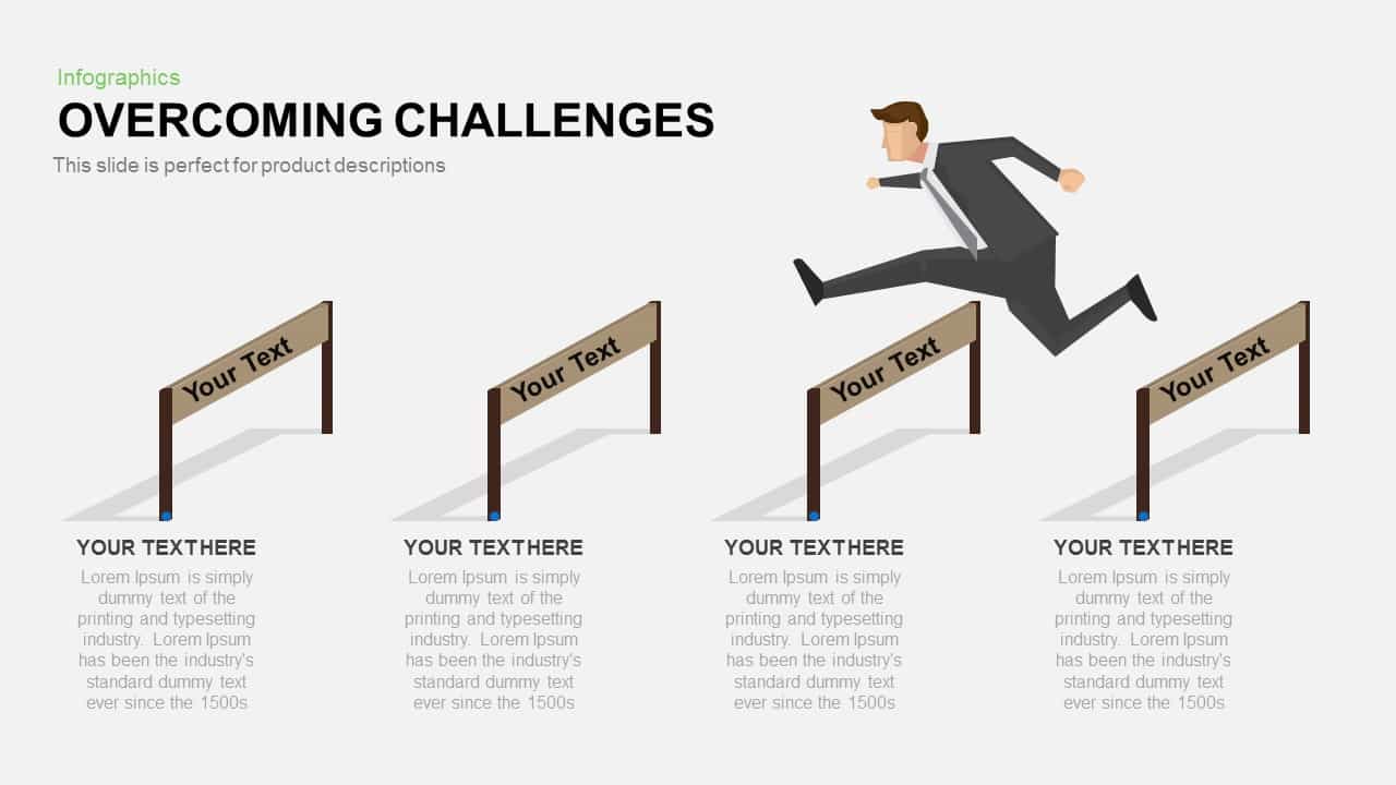 Overcoming Challenges Powerpoint and Keynote template