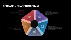 Pentagon Shaped Diagram PowerPoint Template and Keynote 