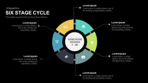 6 Stage Cycle Template for PowerPoint and Keynote