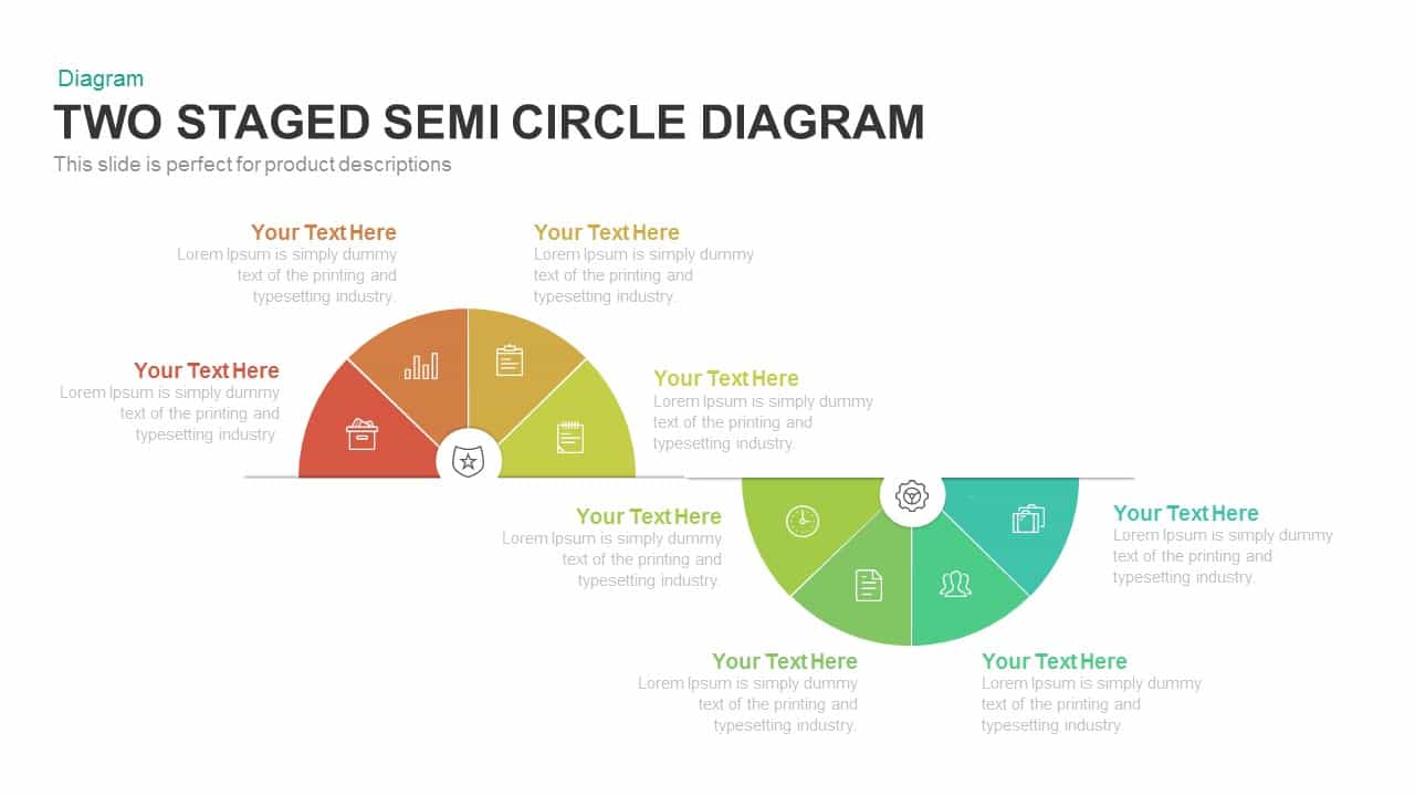 2 Stage Semi Circle Diagram For Powerpoint And Keynote Slidebazaar 5613