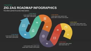 Zig Zag Roadmap Infographics Powerpoint and Keynote template