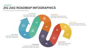 Zig Zag Roadmap Infographics PowerPoint Template and Keynote Slide