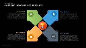 4 Arrows PowerPoint Infographics Slide and Keynote Template