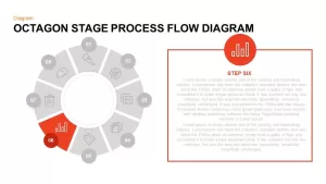 Octagon Stage Process Flow Diagram Powerpoint and Keynote template