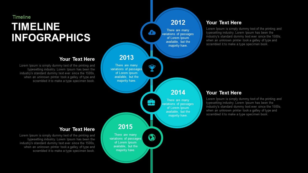 Timeline Infographics Powerpoint and Keynote template