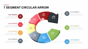 7 Segments Circular Arrow Template for PowerPoint and Keynote