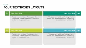 Textboxes Layouts Powerpoint and Keynote template