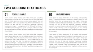 Textboxes Layouts Powerpoint and Keynote template