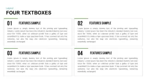 Textboxes Layouts Powerpoint and Keynote template